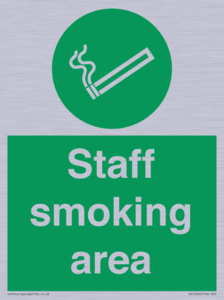 Staff smoking area